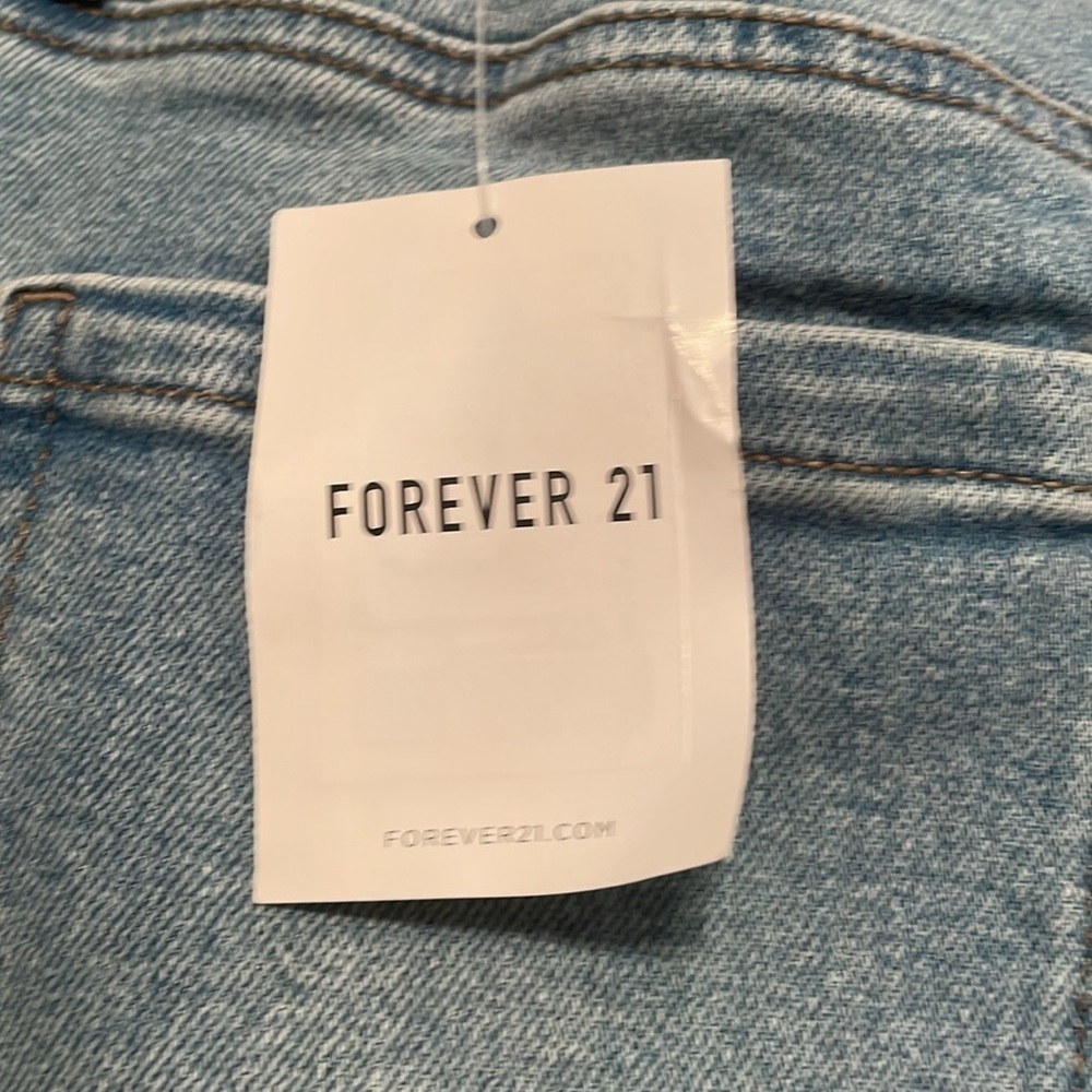 NWT FOREVER 21 LACE UP FLARE JEAN SIZE 30 slim fit - Picture 8 of 8